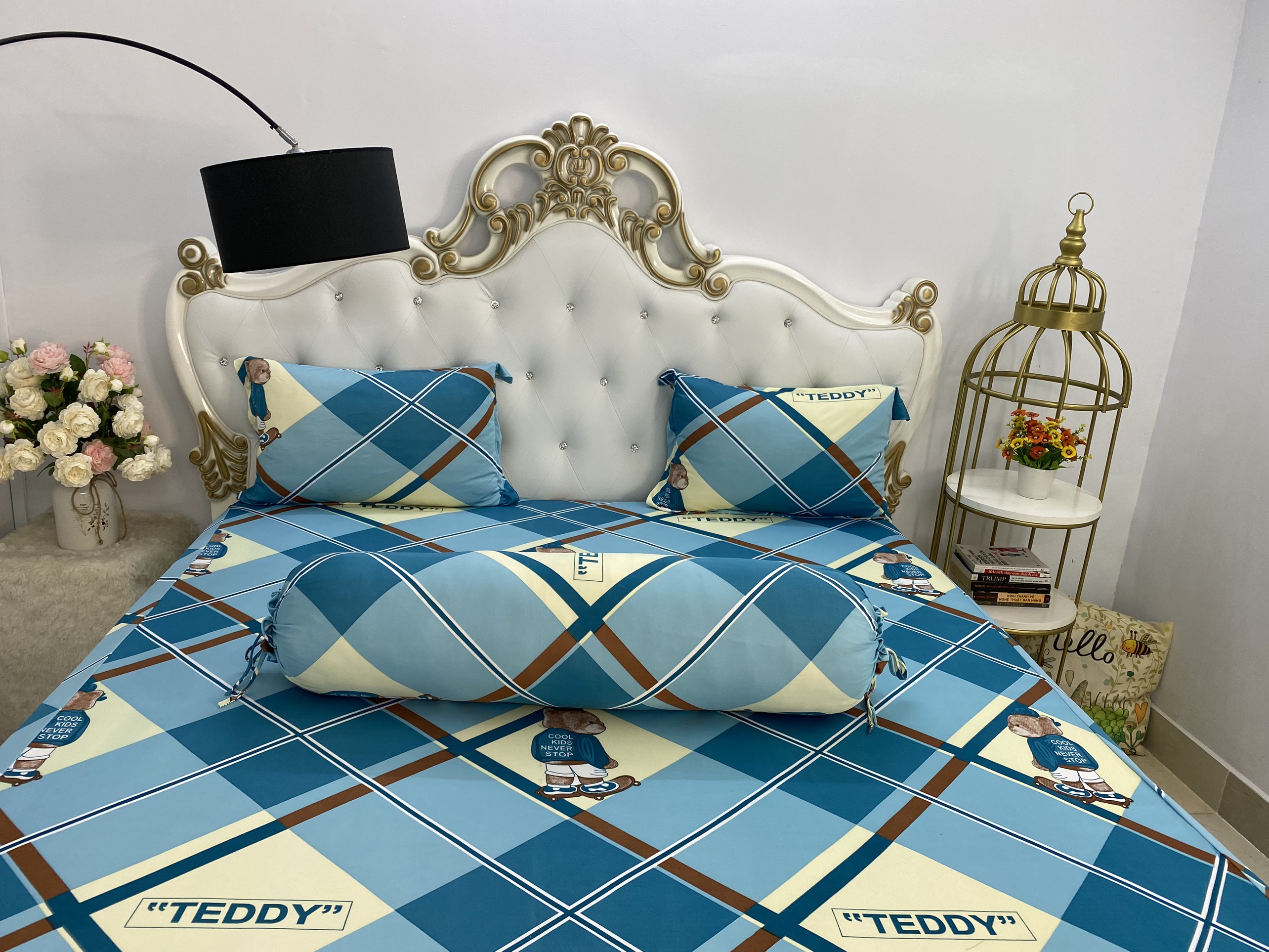 [HCM]Bộ Drap Thun hàn quốc cao cấp {4 món } giao chuẩn mẫu khách đặt