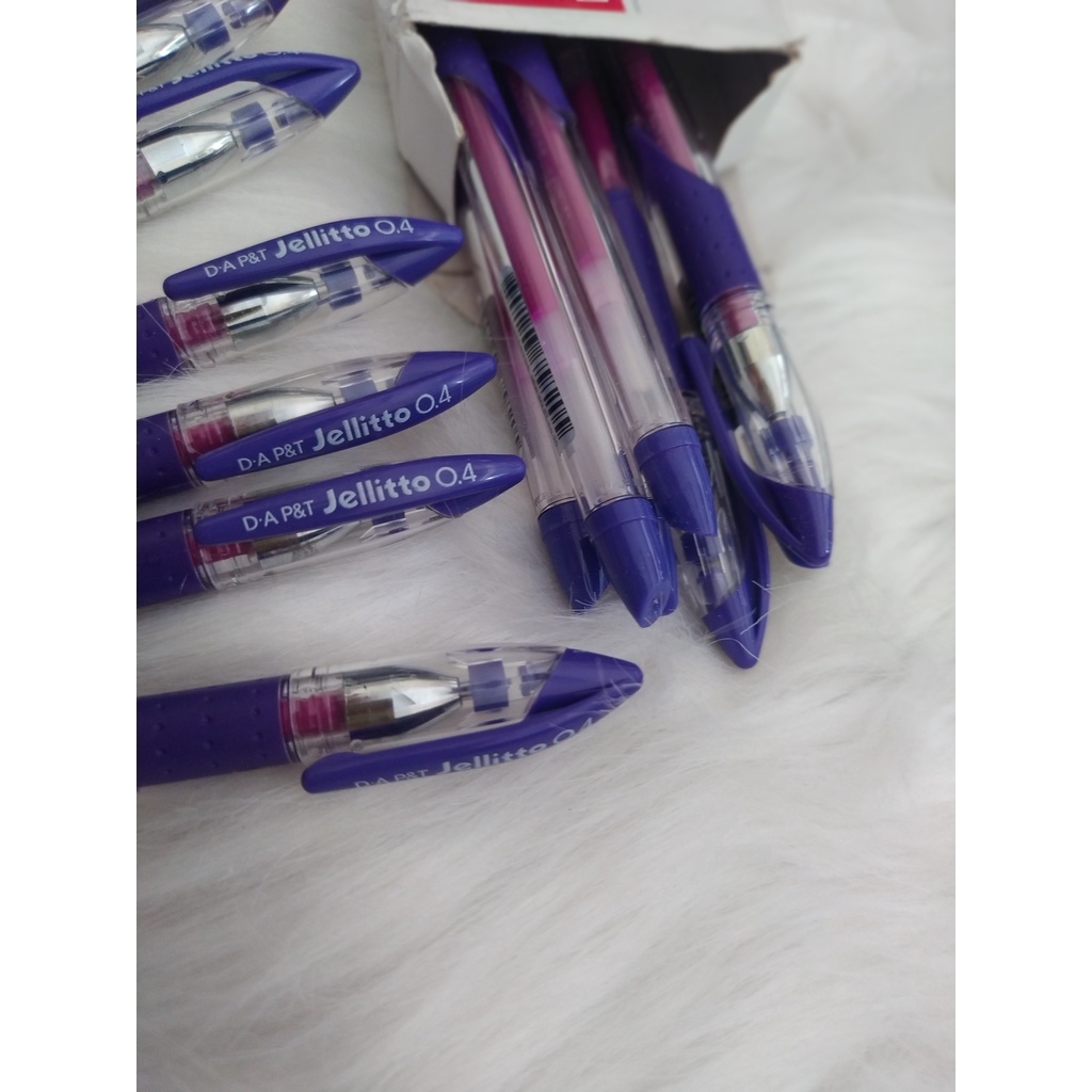 (HCM) Bút GEL Jellitto 0.4mm D-A P&T ( Xuất xứ Hàn Quốc )( Hộp 12 cây)