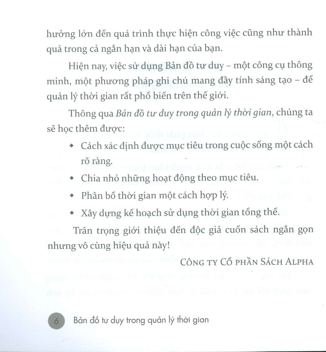 Bản Đồ Tư Duy Trong Quản Lý Thời Gian (Tái Bản)