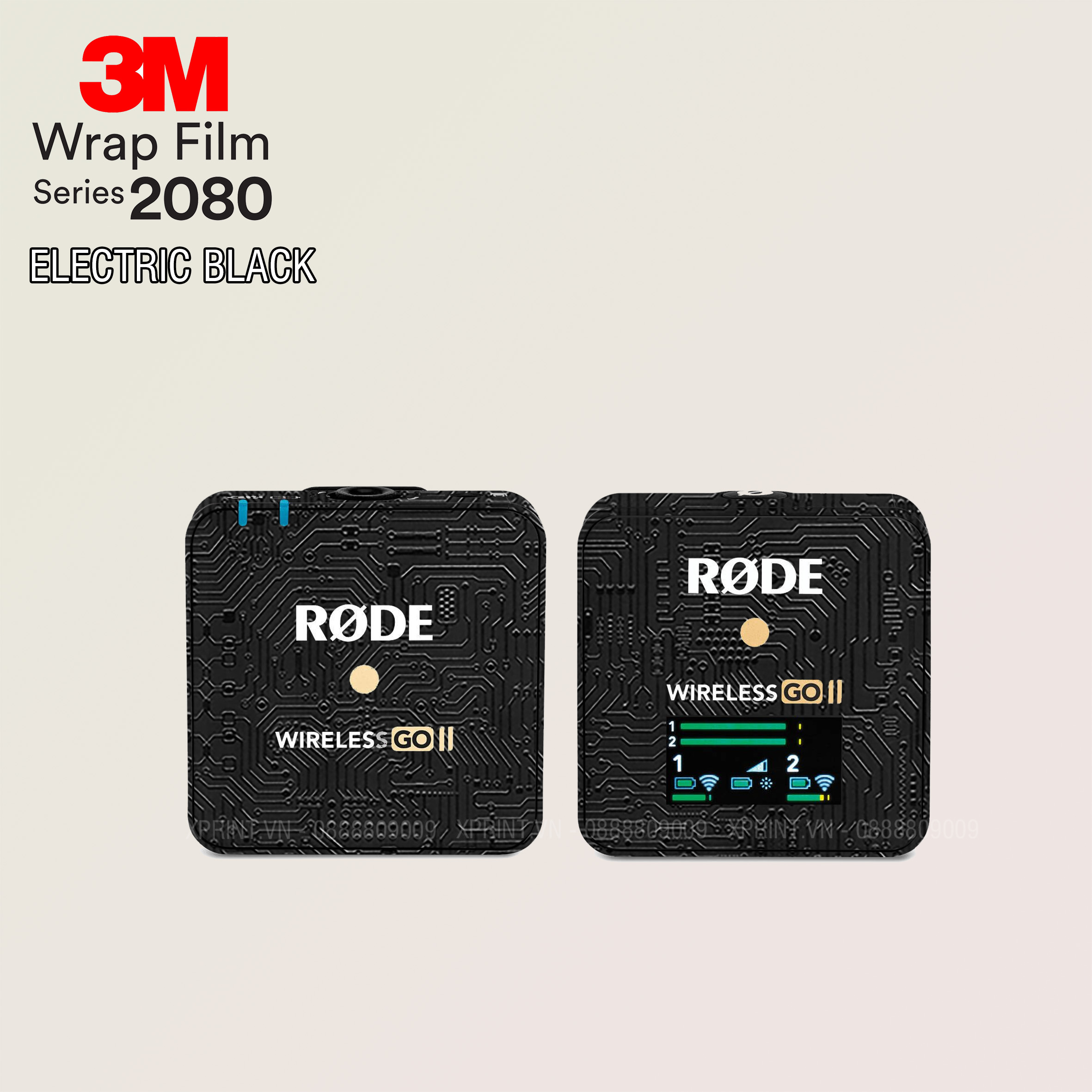 Miếng dán, skin 3M 2080 vân nổi cho Mic Rode, Micro Rodo Go, Go II