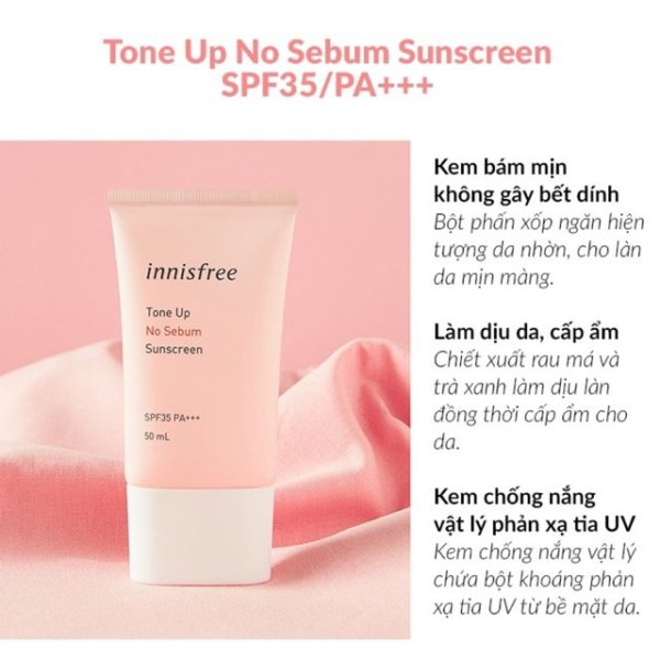 Kem chống nắng trắng da Hàn Quốc innisfree SPF50+ PA++++ giá rẻ