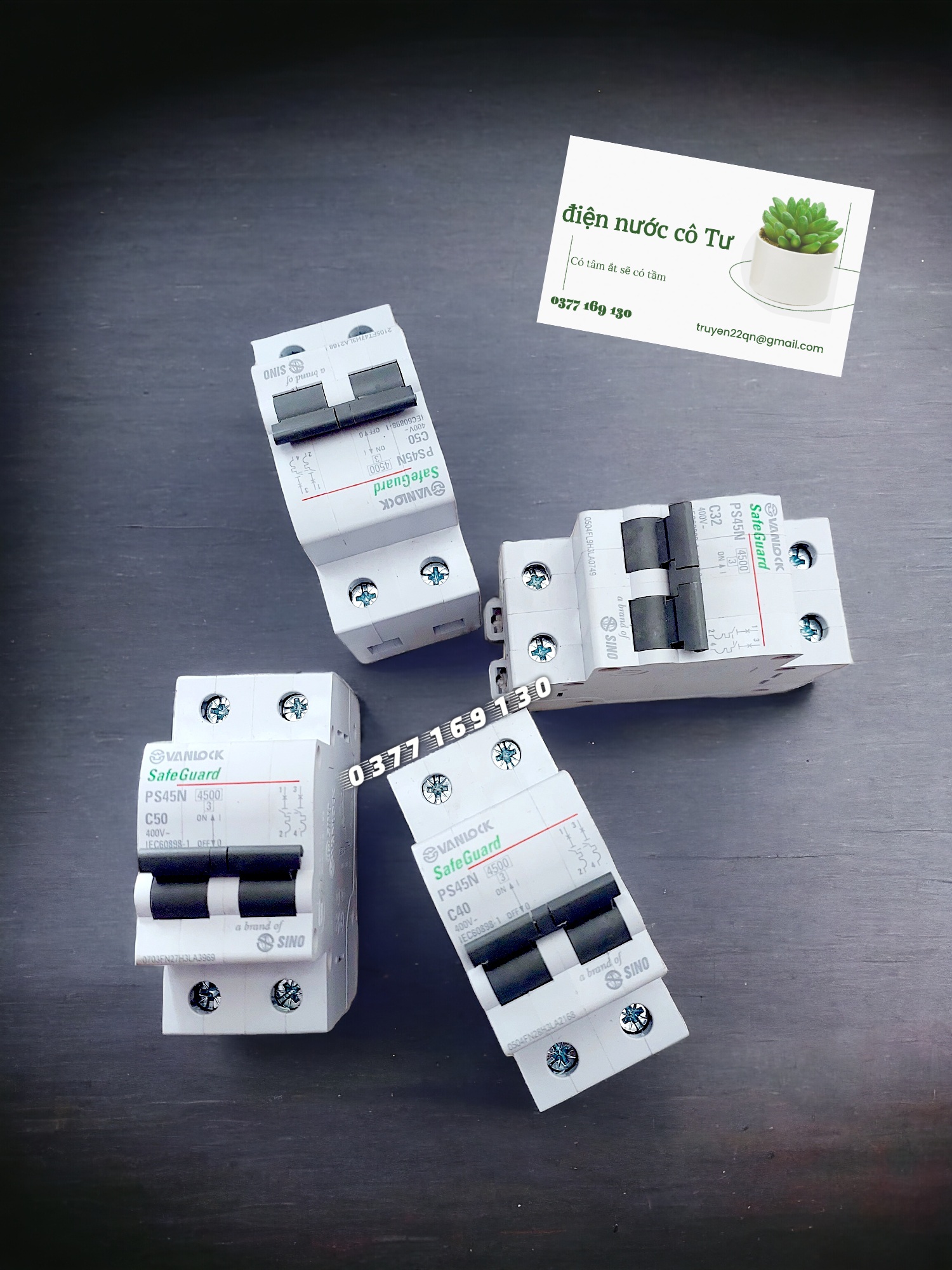 Cầu dao đóng cắt tự động MCB Sino Vanlock 40A
