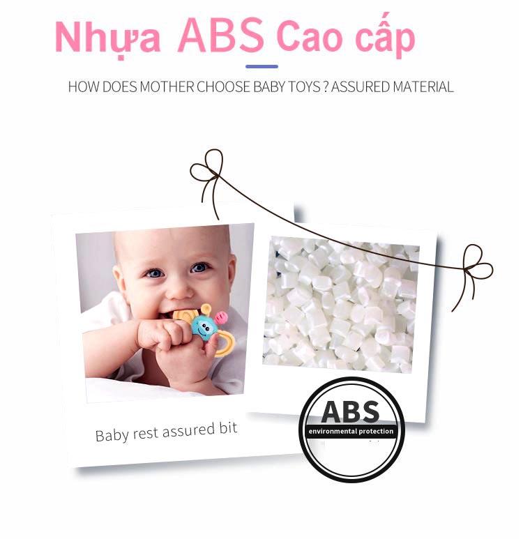 Xúc Xắc Lục Lạc 07 Món Cao Cấp Cầm Tay Cho Bé