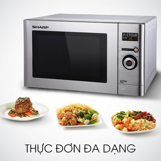 Lò Vi Sóng Sharp R-G623VN(ST) - 23 Lít Có (Giá áp dụng giao tại HN, HCM& các tỉnh liên hệ shop)