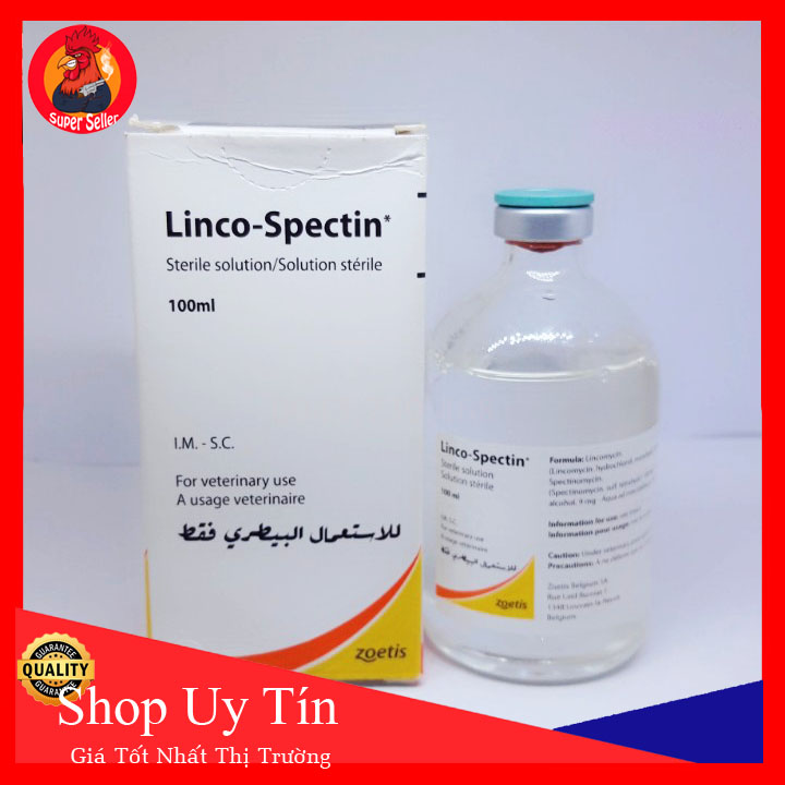 Linco Spectin 100ml- Zoetis-Khò Khè Sỗ Mũi Chích Tang Gà Đá