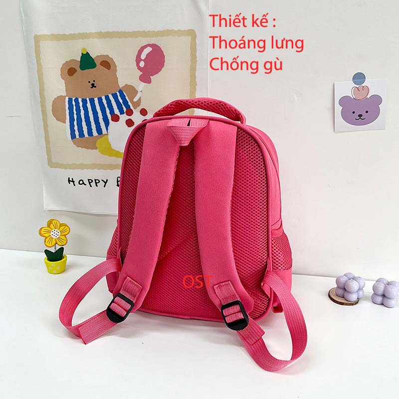 Ba lô mầm non hoạ tiết 3D