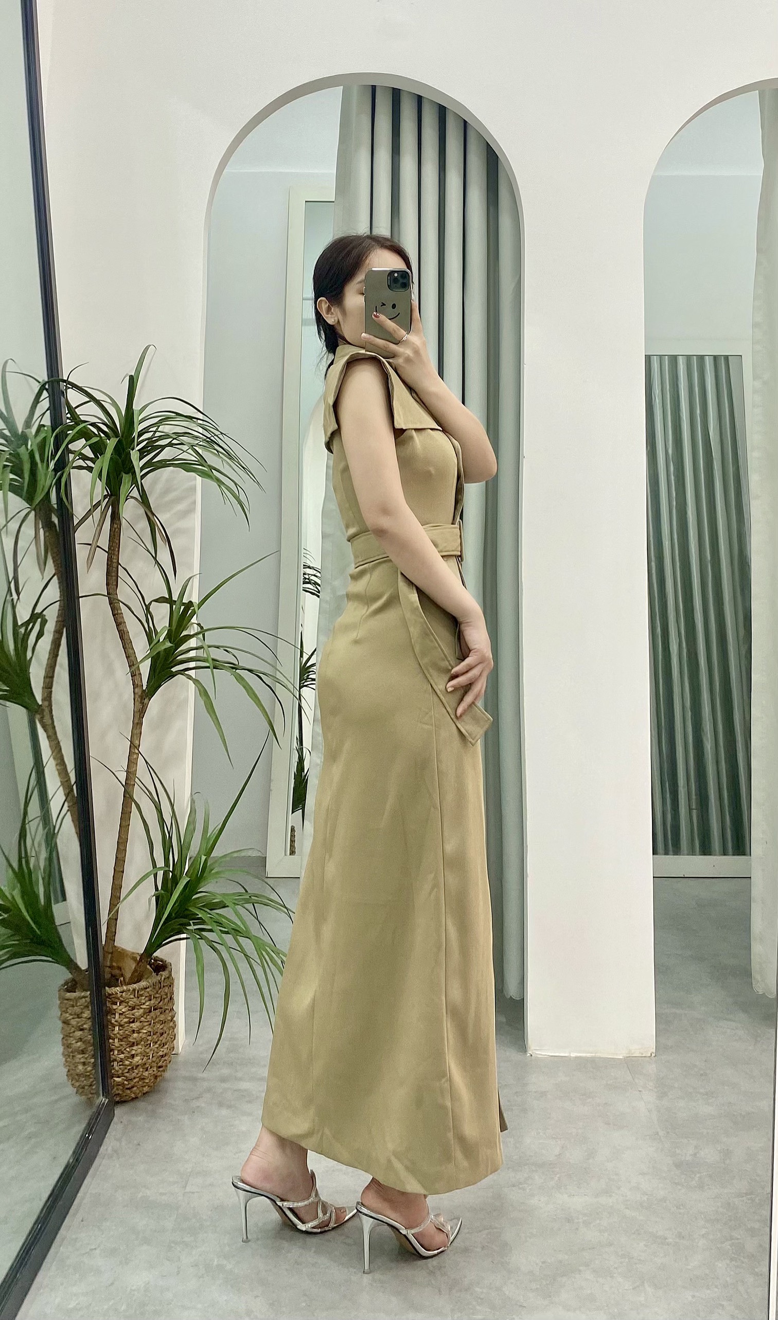 Đầm ZARA 2m Kèm Belt