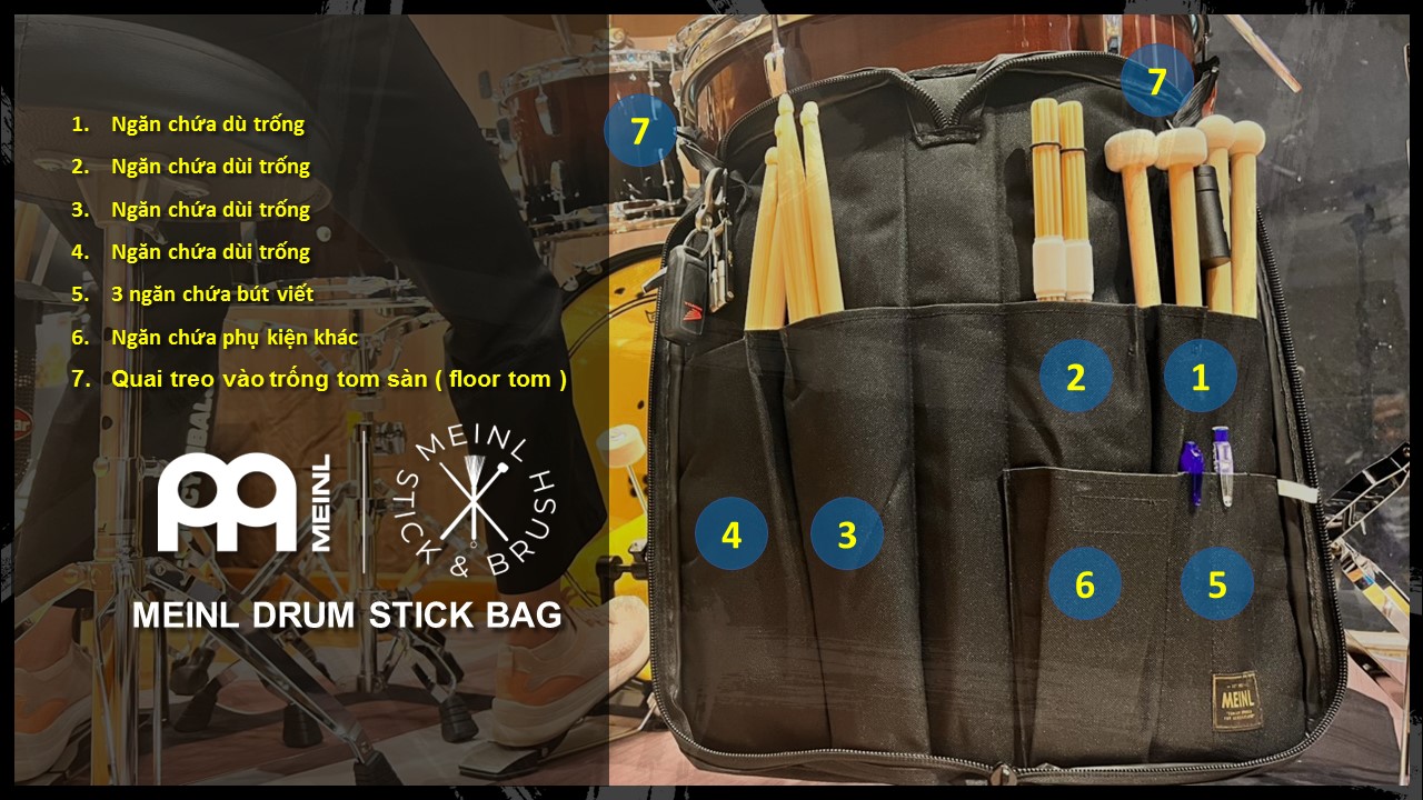 Bao Dùi Trống Meinl Drum Stick Bag