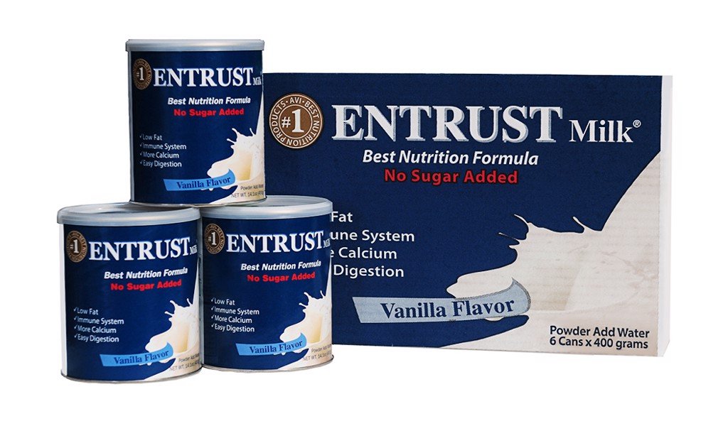 [Bình Dương] Sữa bột không đường Entrust Milk 400g