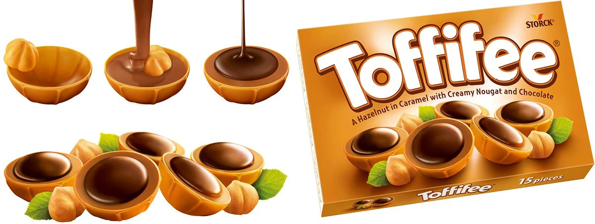 TOFFIFEE Caramel mềm phủ SOCOLA nhân hạt dẻ