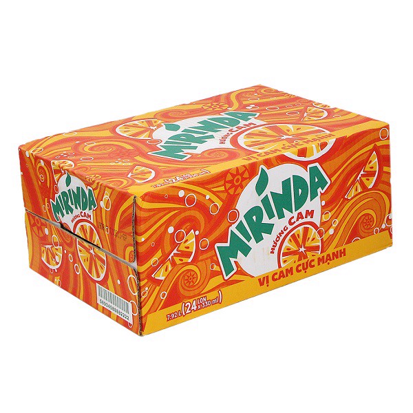 Thùng 24 Lon Nước Ngọt Mirinda Cam