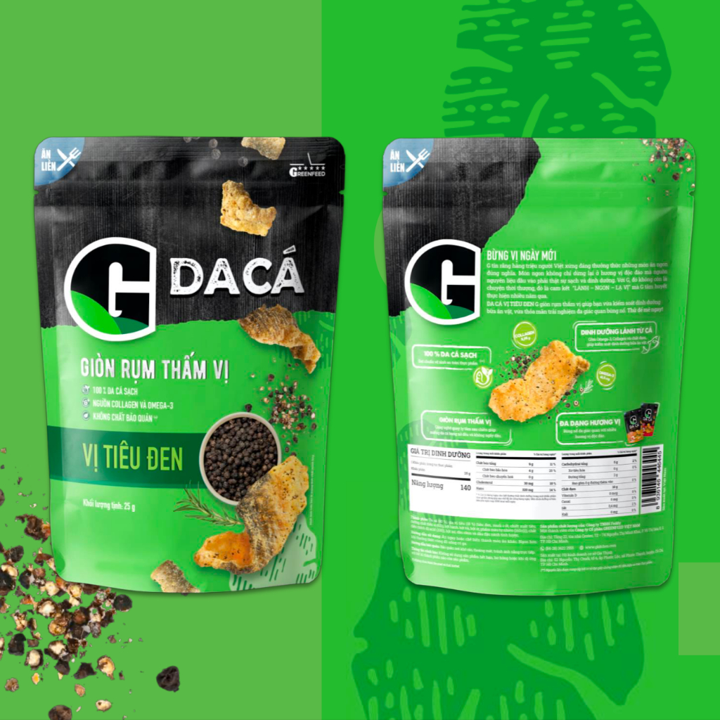 Da cá trứng muối G Kitchen bịch 25G