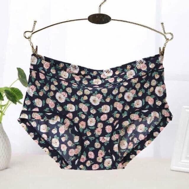 (hàng cao cấp) Sét 5 quần lót lụa hoa điều hoa mềm mại mát đẹp