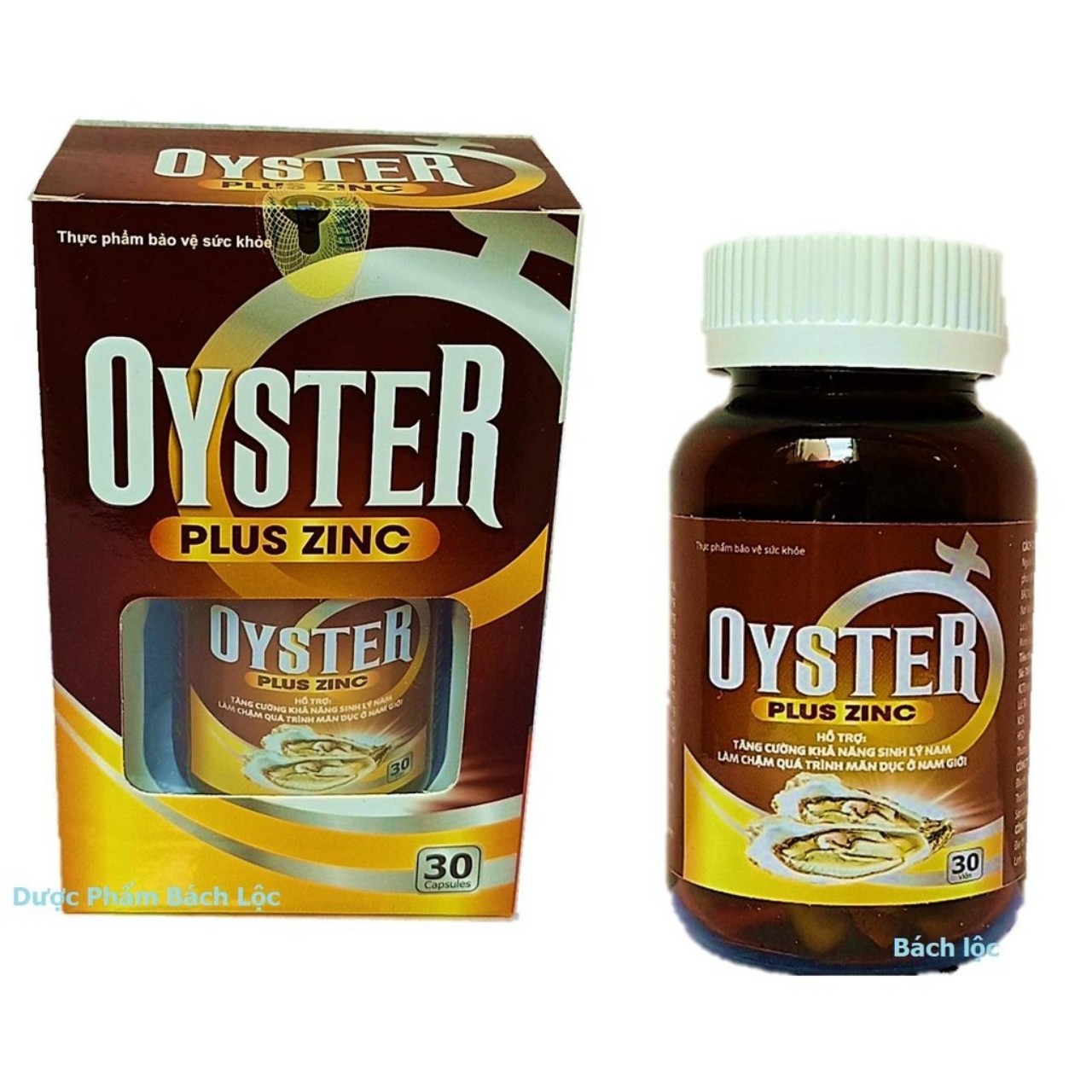 Hàu Biển Oyster Plus Zinc - tăng cường sinh lý phái mạnh- Lọ 30 viên
