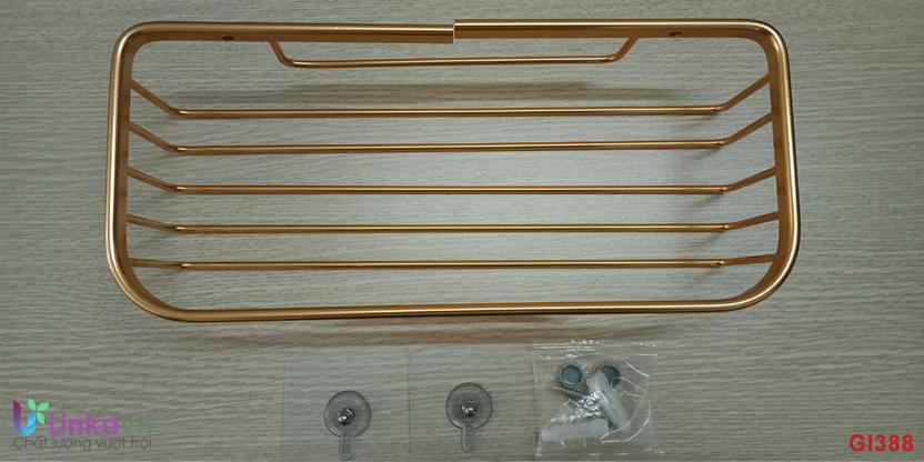 Giá đỡ giấy vệ sinh treo tường hợp kim cao cấp GI388 – Thiết kế hình chữ nhật