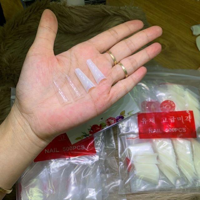 Móng Nối Fom Thang Dài Túi 500 Móng - sinailmi