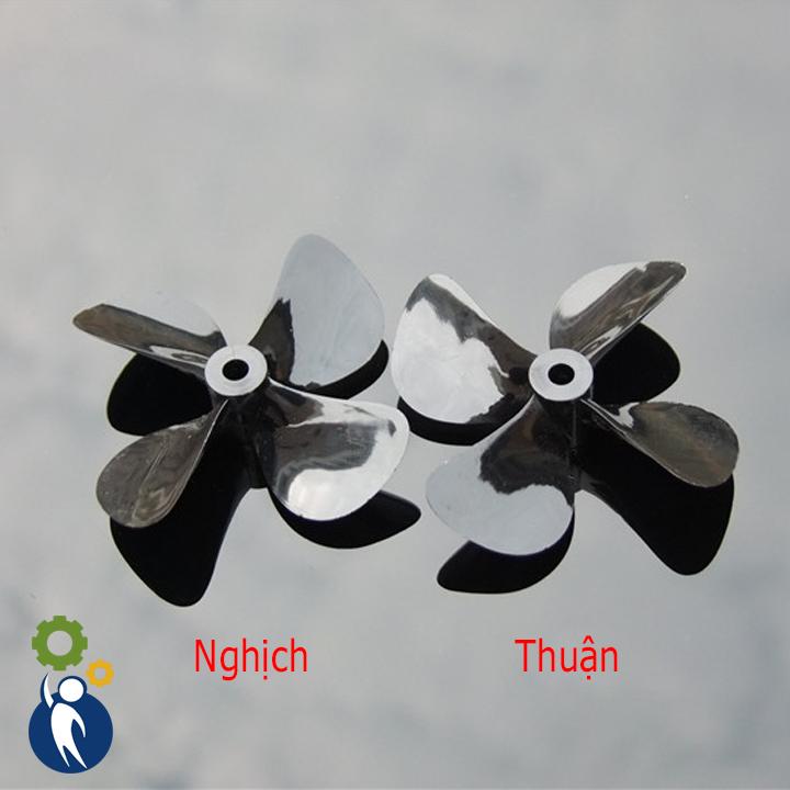 Chân Vịt 55mm 4 Cánh Thuận, trục 4mm