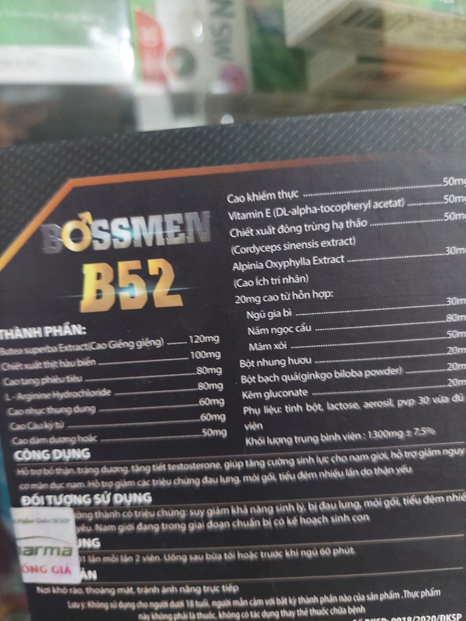 BOSSMEN B52 (LỌ 30V)