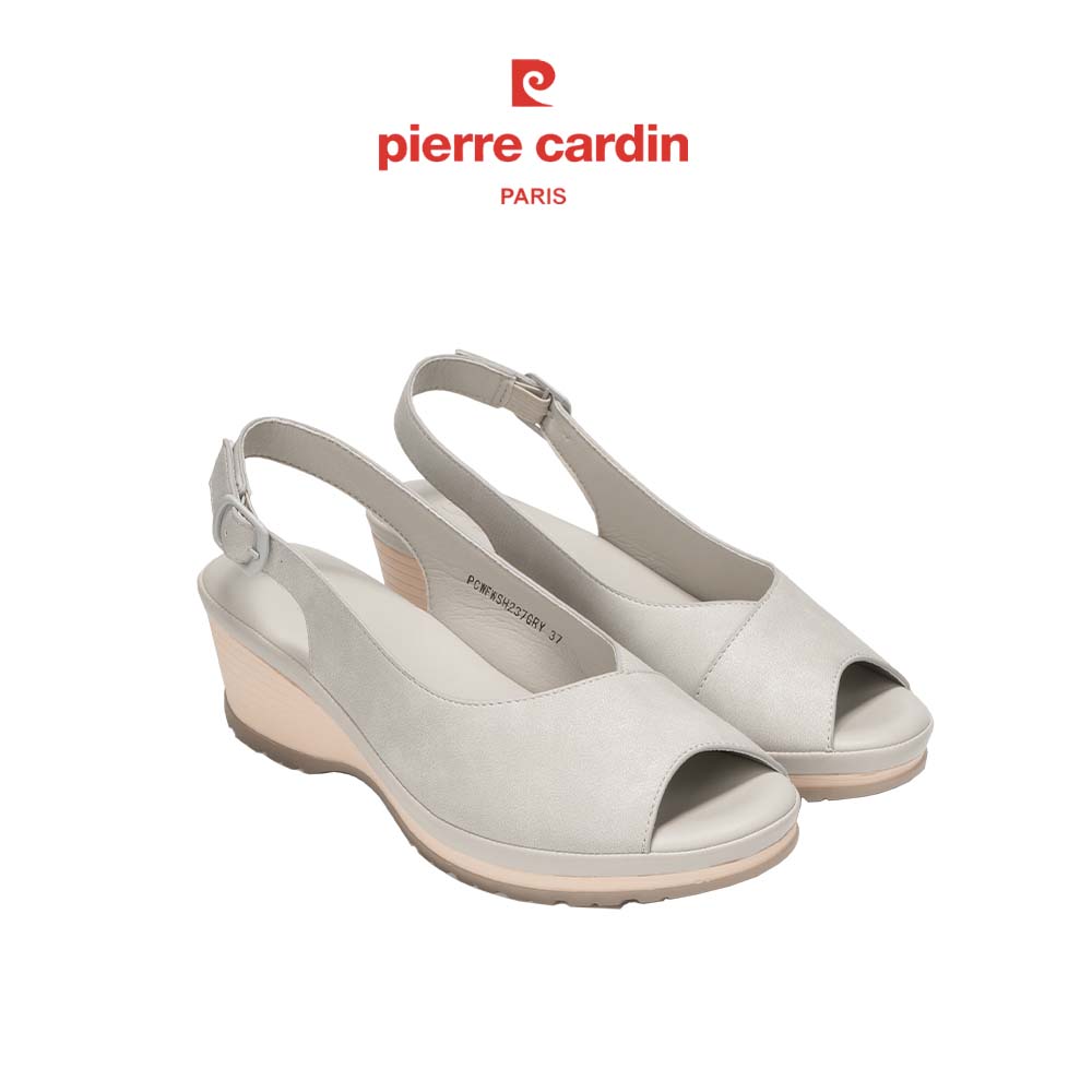 Giày Sandal nữ Pierre Cardin - đế xuồng cao 5 phân siêu nhẹ siêu êm chân tự tin sải bước - PCWFWS 237