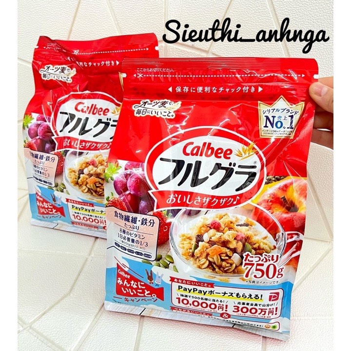 Ngũ cốc Calbee Nhật 750g