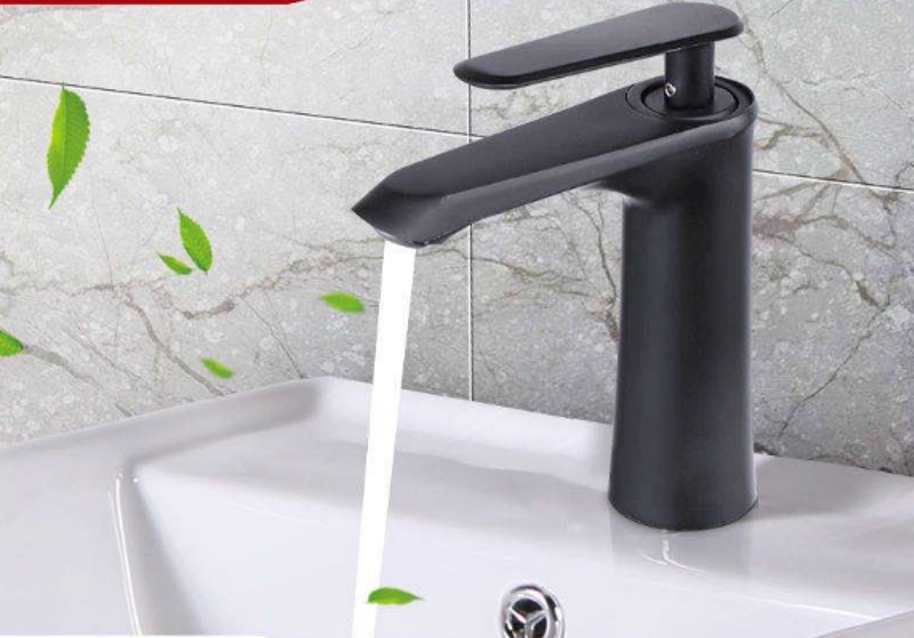 Vòi lavabo cao cấp màu đen  inox 304-MS5