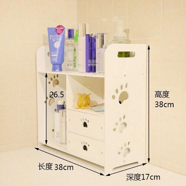 TỦ MINI ĐỂ ĐỒ ĐA NĂNG 2 NGĂN KÉO 38x38x17.5cm