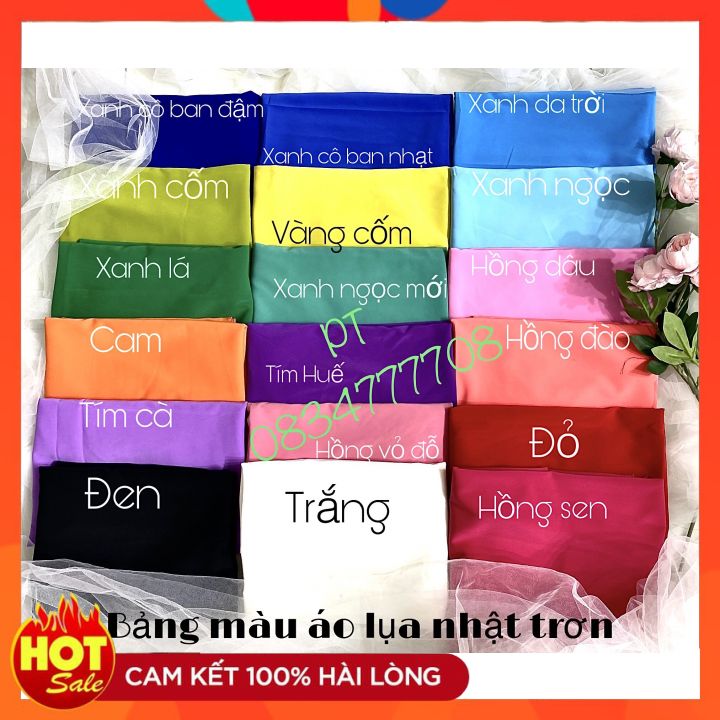 Quần Lụa Truyền Thống- Quần Lụa Trơn Nhiều Màu