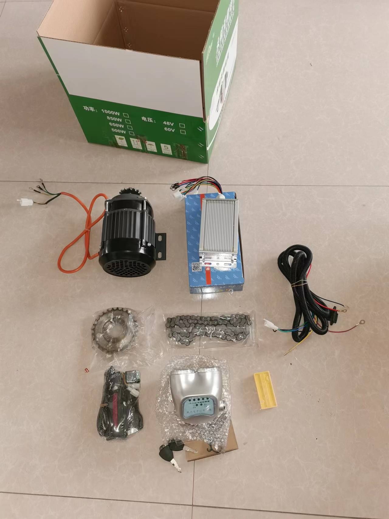Combo chế xe điện động cơ 48V 500W