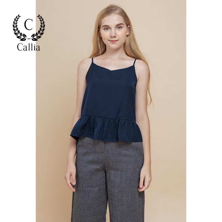 Áo hai dây thiết kế Callia String Blue cổ V