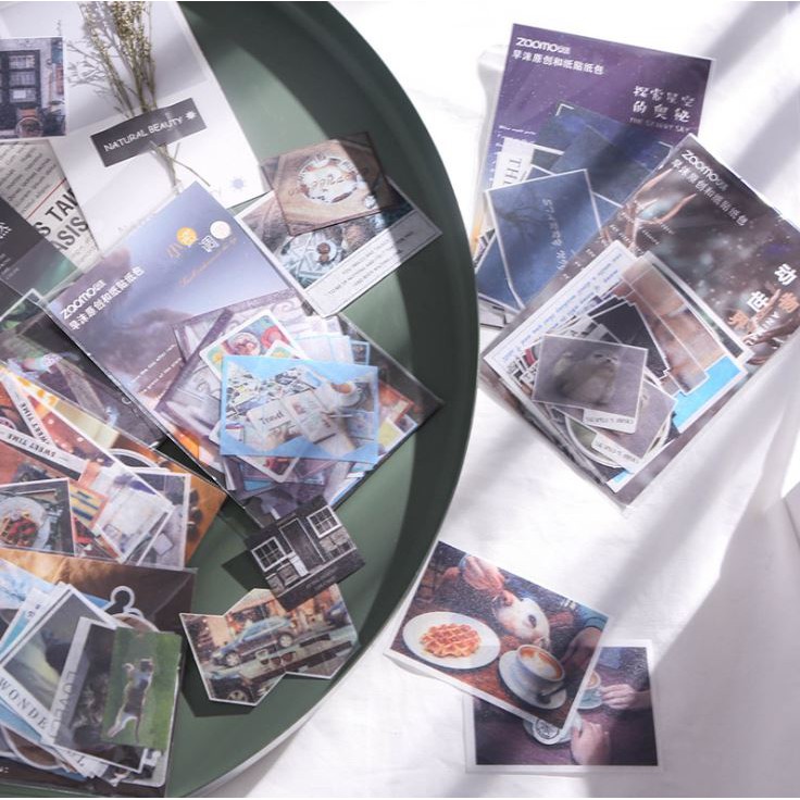 Bộ 40 Nhãn Dán Sticker Trang Trí Zaomo Card (Giao Ngẫu Nhiên)