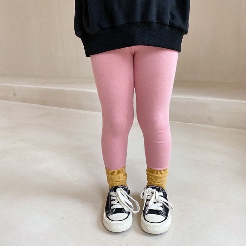 SET 4 QUẦN LEGGING DÀI CHO BÉ (4 màu đen, ghi, hồng, trắng)