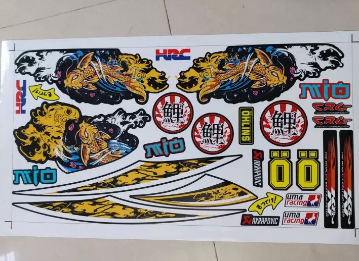 Tem Rời Mio Cá Chép Đen - Tặng Logo