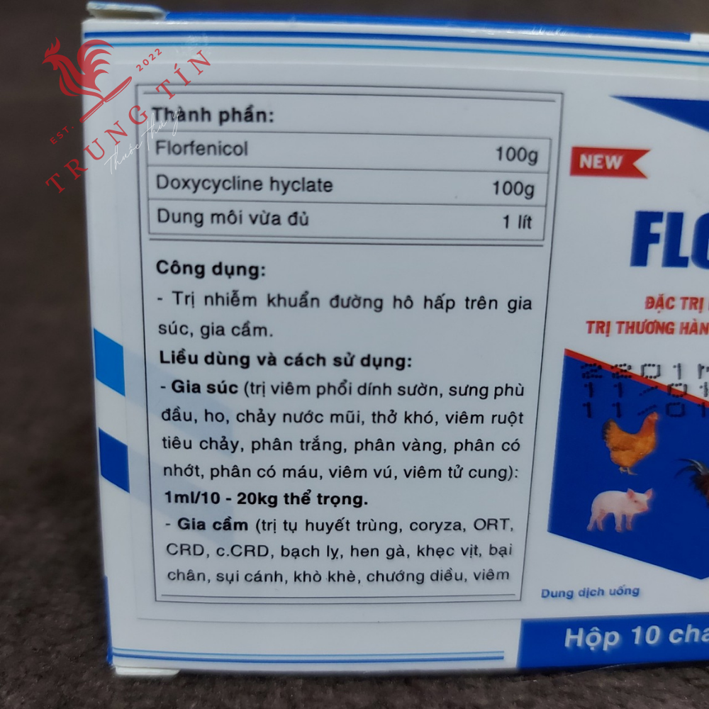 Thuốc dành cho gà đá FLOSAL D - khò khè - xỗ mũi (mỏi lọ / 10ml)