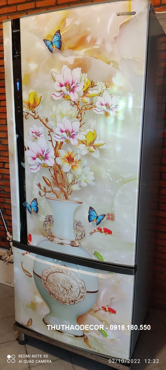 [HCM]Giấy Decal Dán Tủ Lạnh Bình Ngọc Xanh - THUTHAODECOR