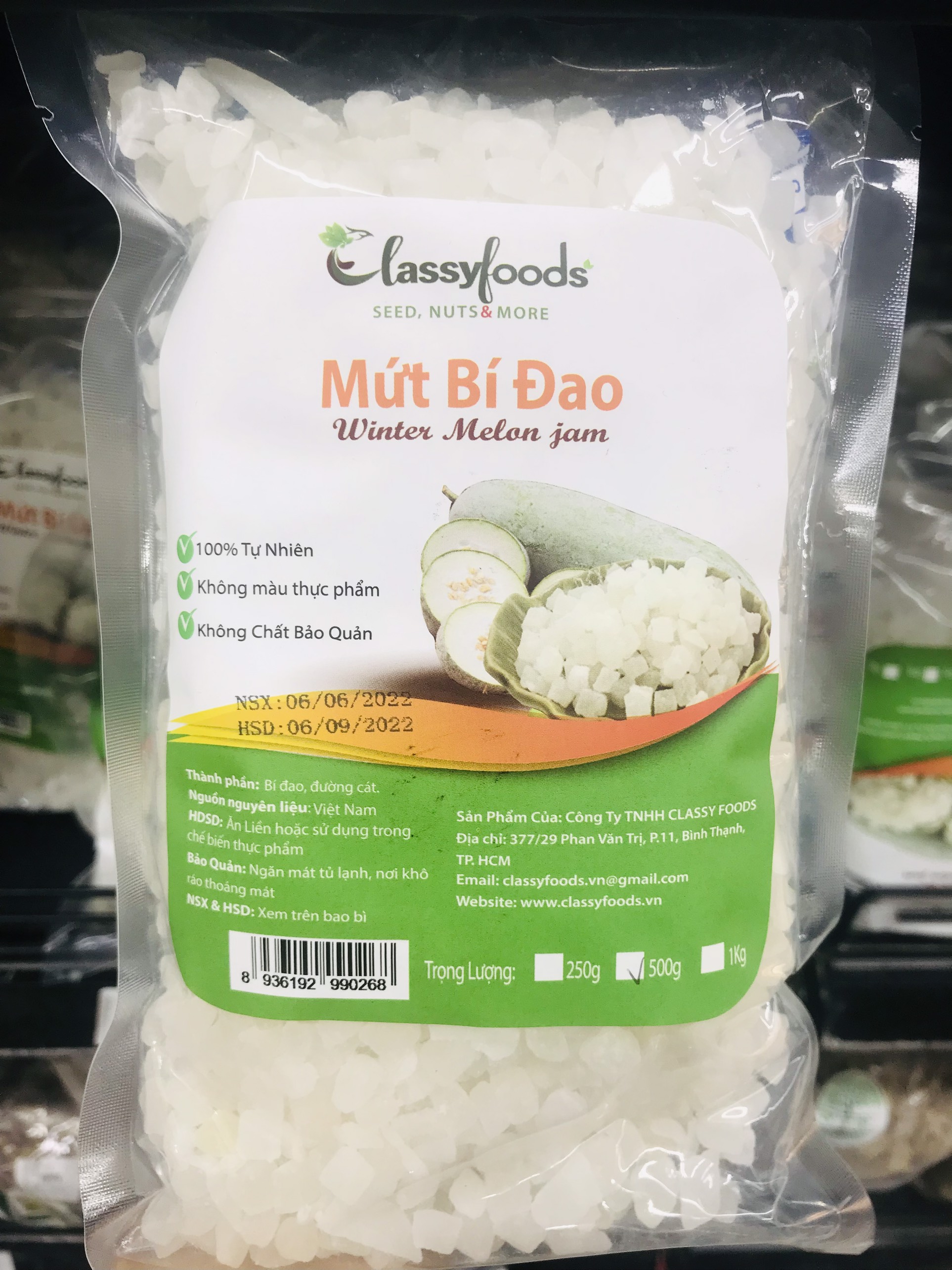 Mứt bí đao 500gr