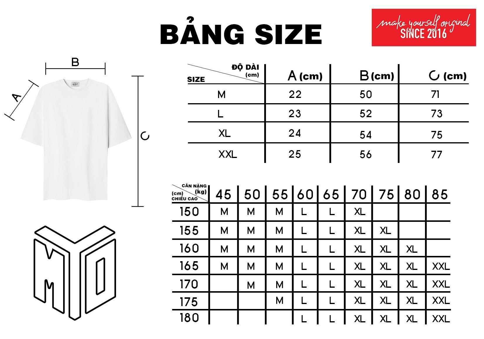Áo Phông Oversize MYO Vải Cotton In Hình Coordinates
