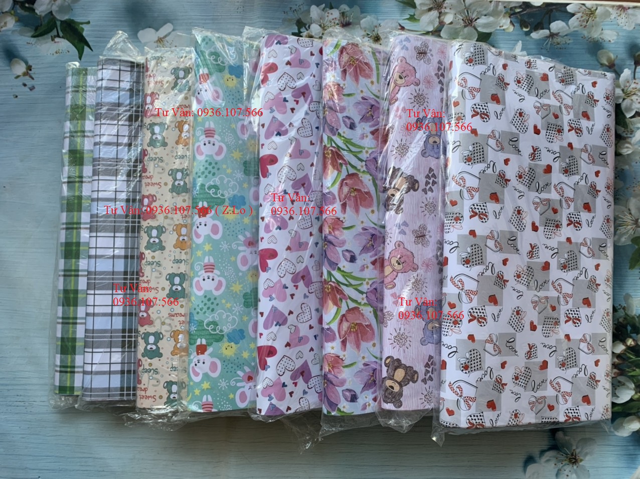 [GIÁ SẬP SÀN] 10 Tờ Giấy gói quà,Giấy dán tường,gói hoa Loại To KT 50x70cm