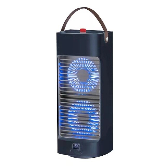 Desktop Air Cooler Fan USB Rechargeable Portable Fan Air Conditioning Water Cooling Electric Fan Humidifier Cooler Office Home