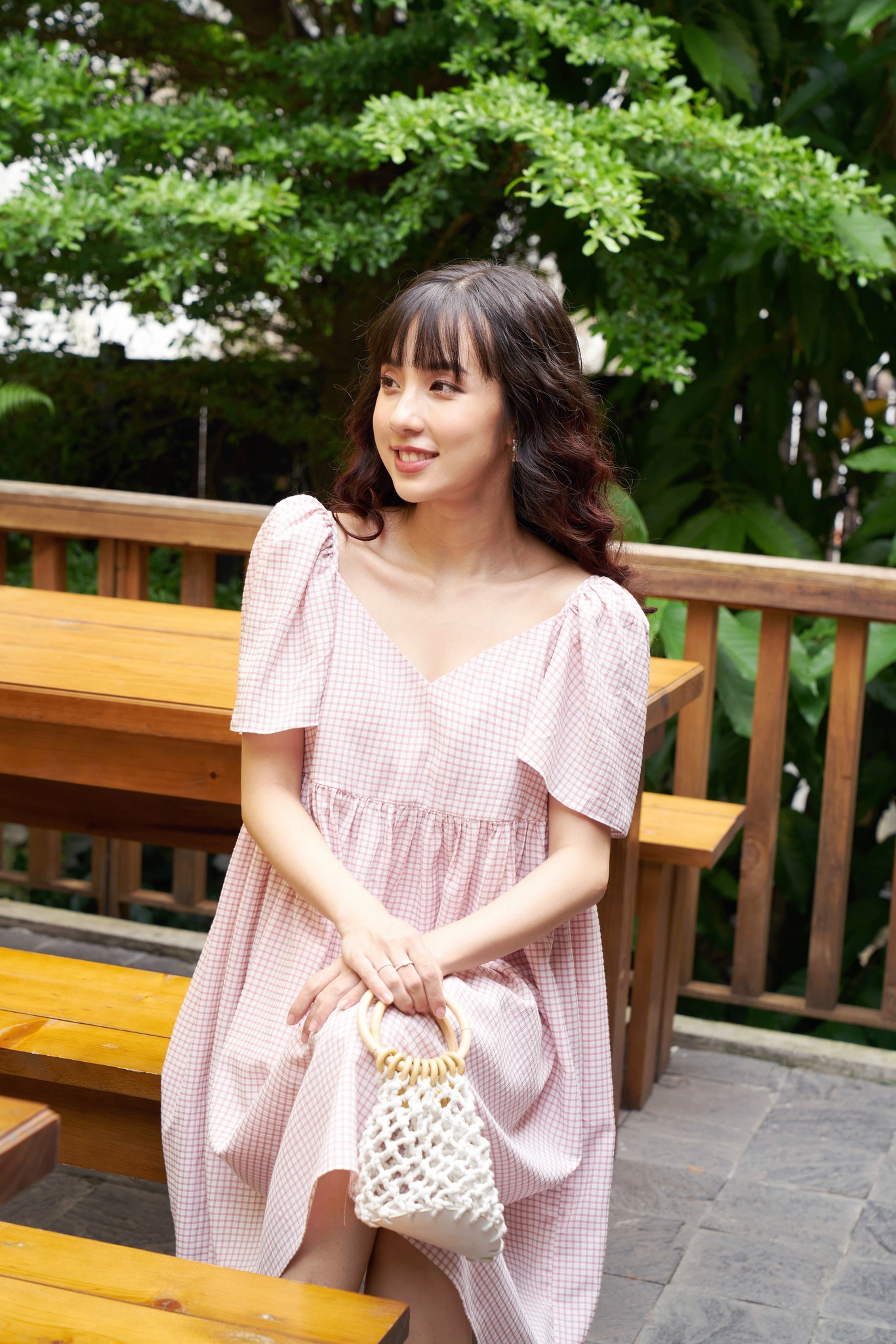OLV - Đầm Bona Checked Dess