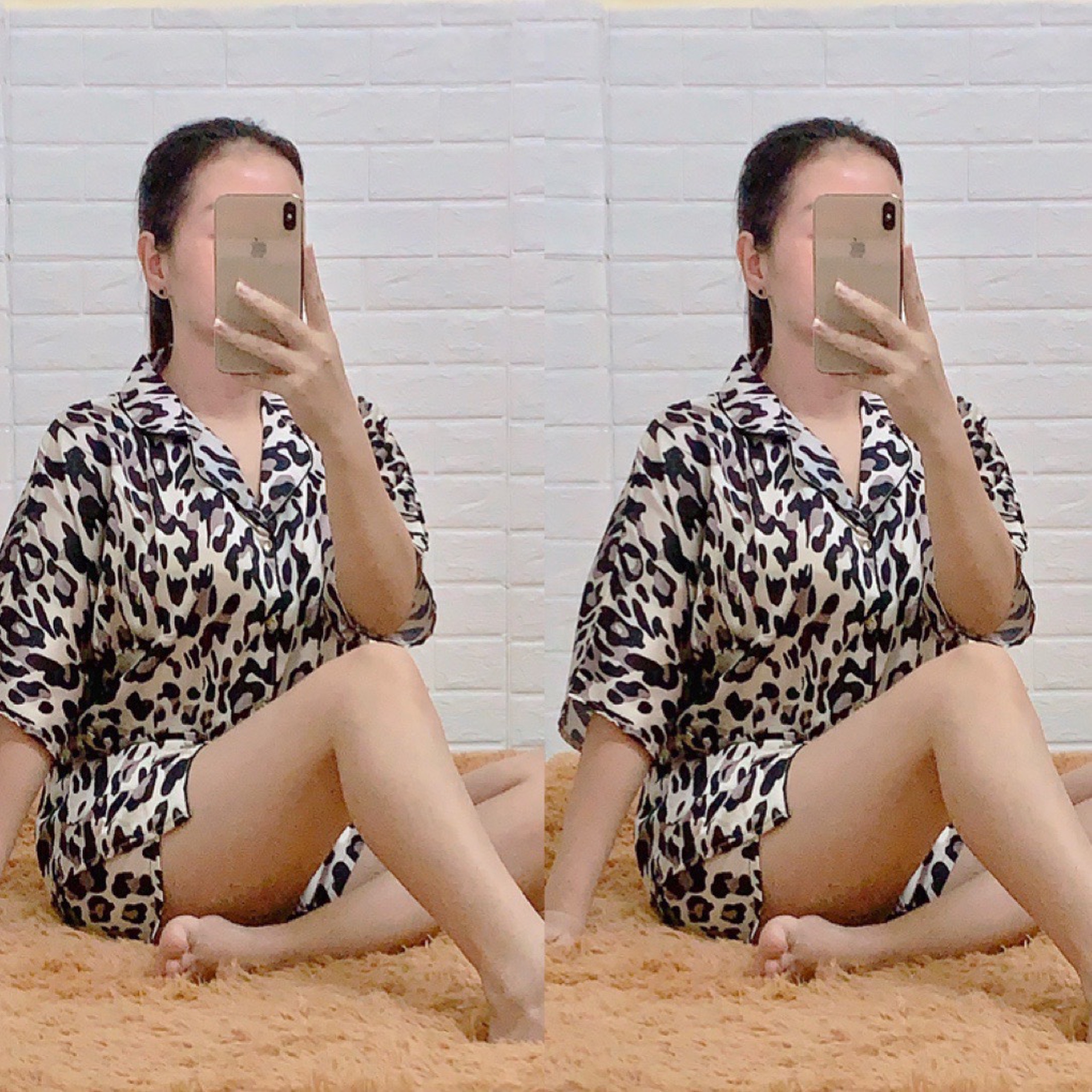 [HCM]Đồ Bộ Lụa Satin Quần Đùi Cánh Dơi (Part 1) (40-62kg)