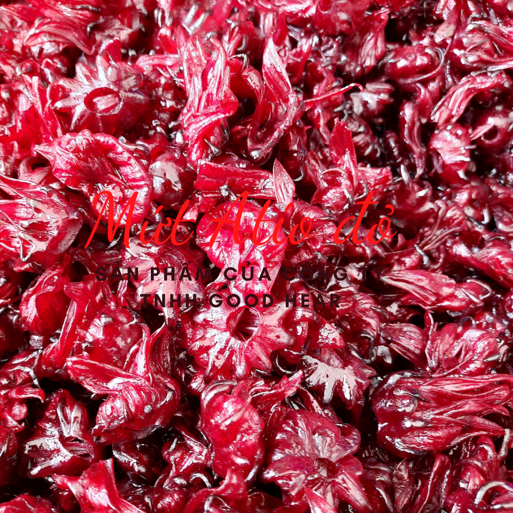 Mứt atiso đỏ/ mứt hibiscus cực giòn bịch 1kg