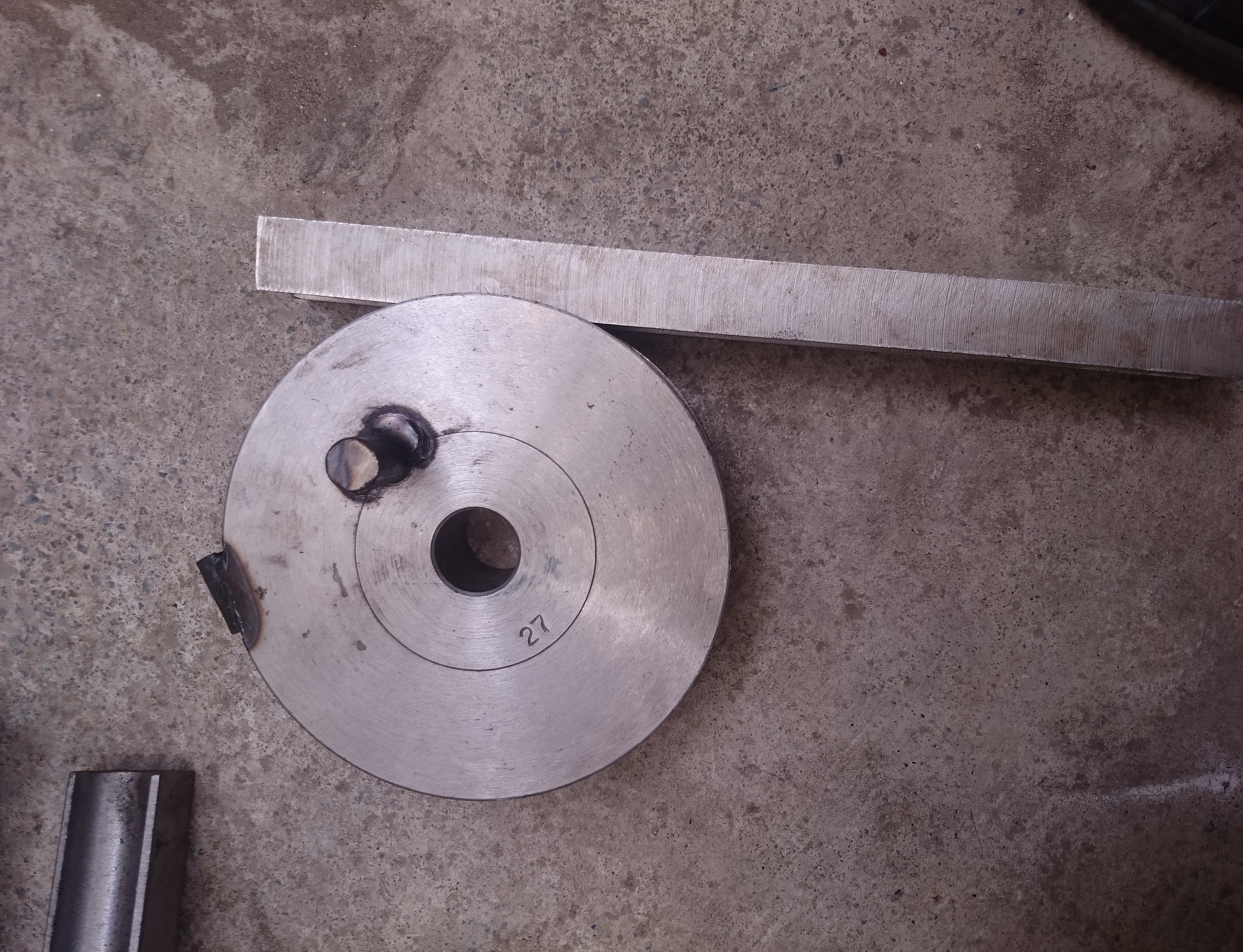 Puly uốn ống tròn phi 27, Khuôn uốn ống tròn phi 27