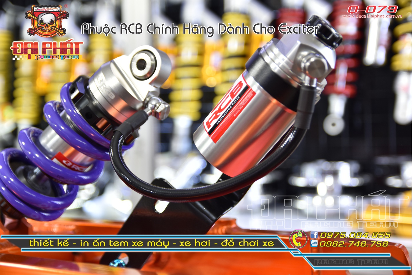 Phuộc RCB BÌNH Dầu Dành Cho Exciter - Winner - Satria