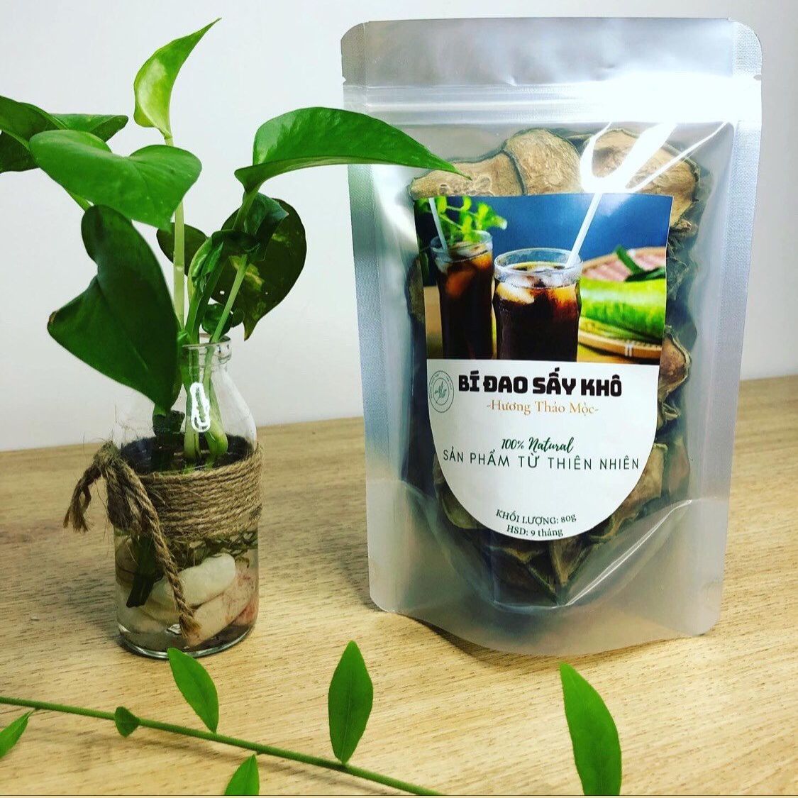 Sâm Bí Đao Nấu 12 - 15 Lít nước (Tặng Kèm Đường Phèn, Hạt Chia)