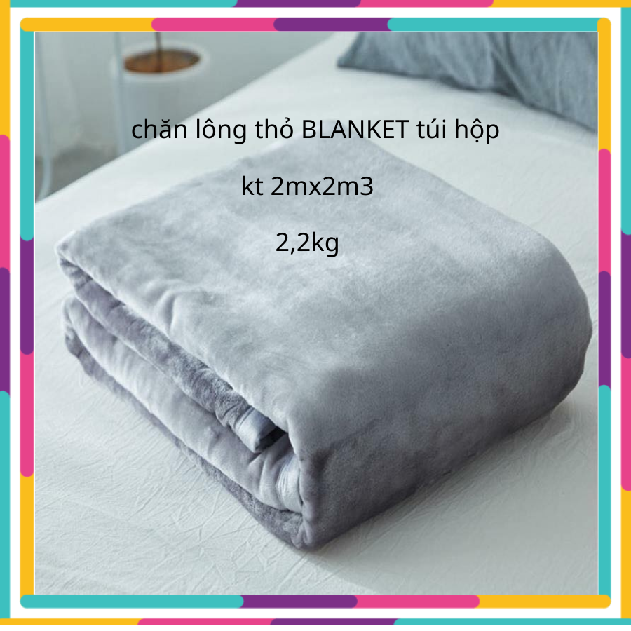 [Type 1 - Weighs 2.2 kg] High Quality Rabbit Fur Blanket
