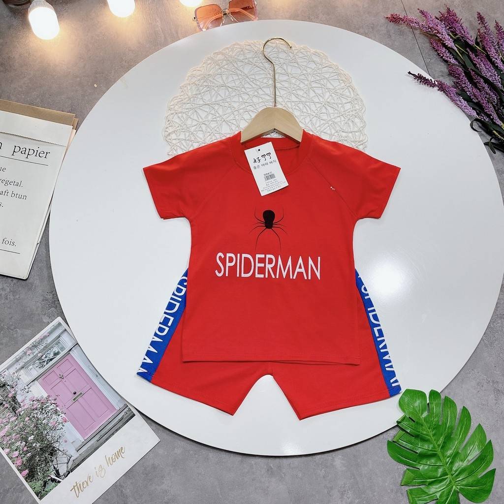 Set bộ đồ SPIDERMAN bé trai ( 8-20kg)