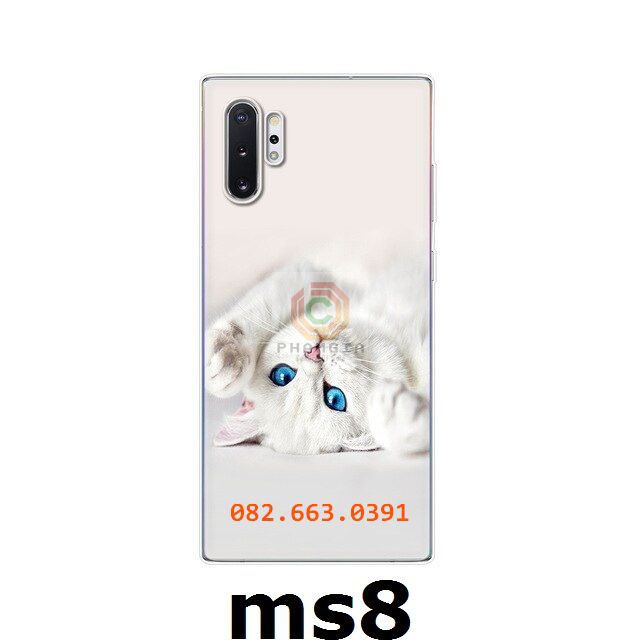Ốp lưng Samsung Note 10 pro/ Note 10 plus dẻo in hình động vật