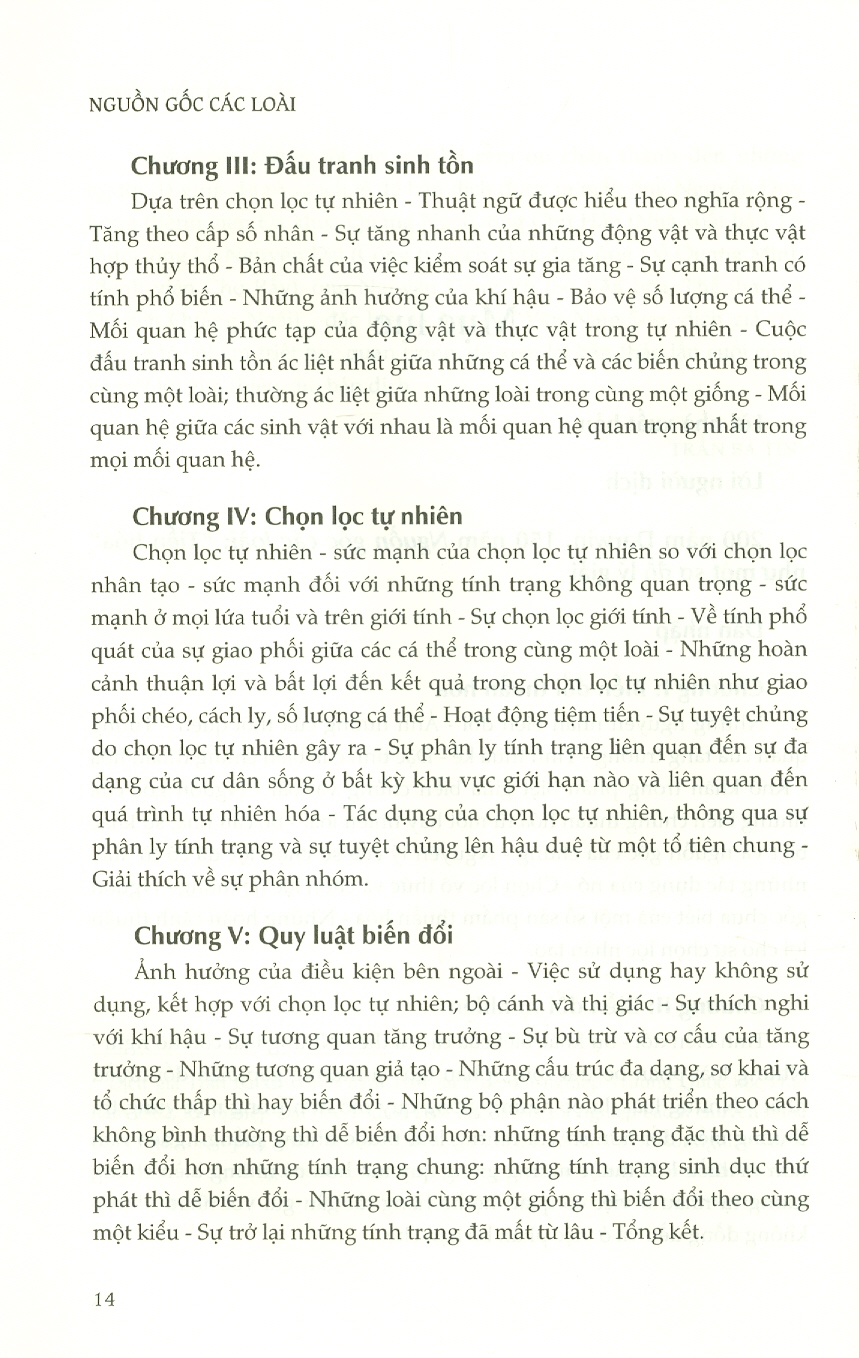 Nguồn Gốc Các Loài