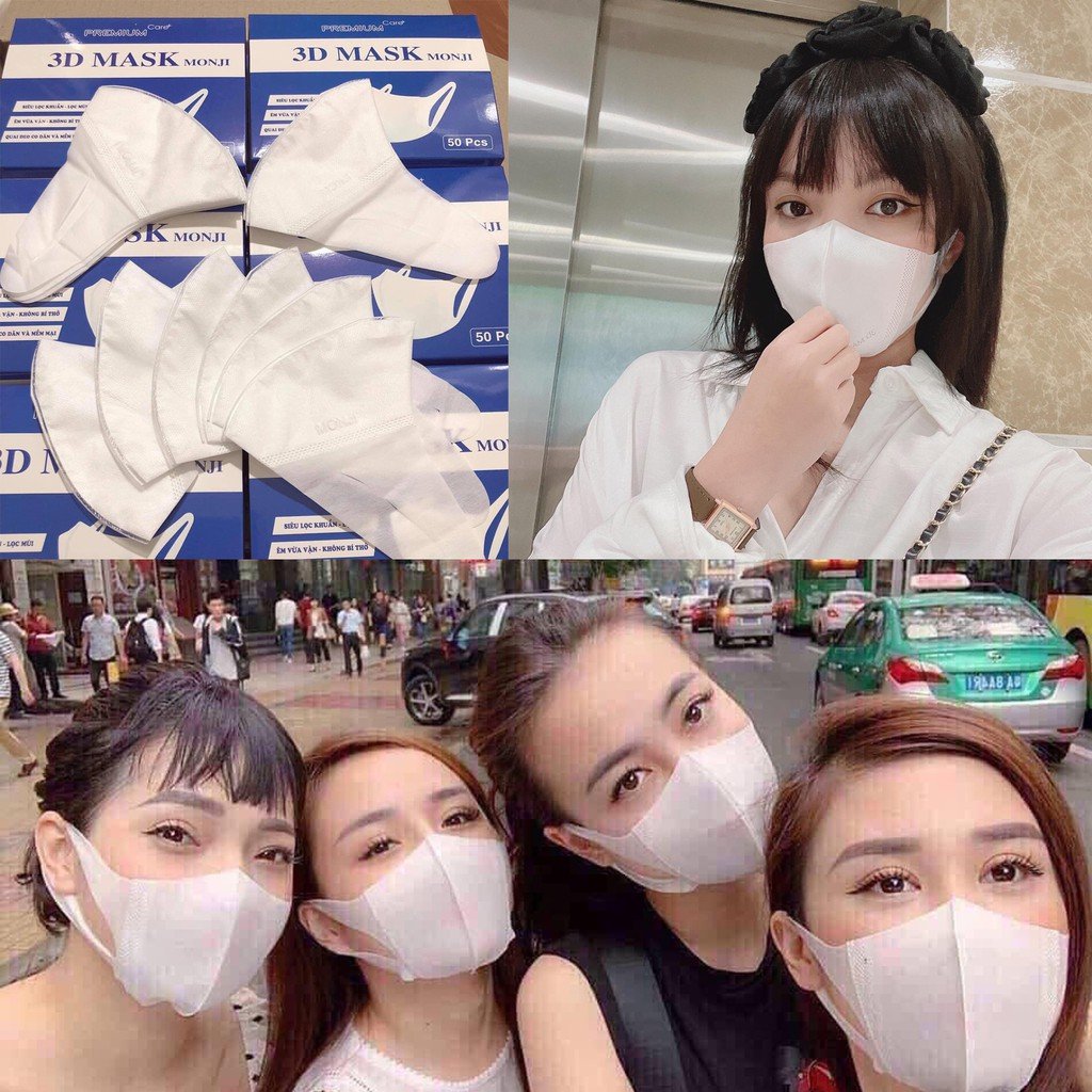 Hộp 50 Chiếc khẩu trang 3D Khẩu Trang 3D Mask