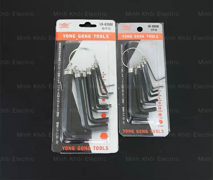 Bộ lục giác Yong Gong tools,bộ lục lăng,bộ tô vít,bộ dụng cụ mỏ vít,bộ lục năng,bộ lục giác đầu bi,bộ lục giác đa năng,bộ khóa lục giác bi